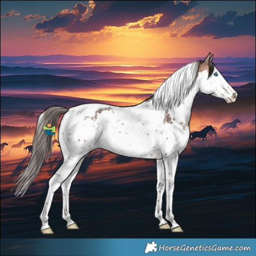 Horse Color:Bay Splash Tobiano Varnish