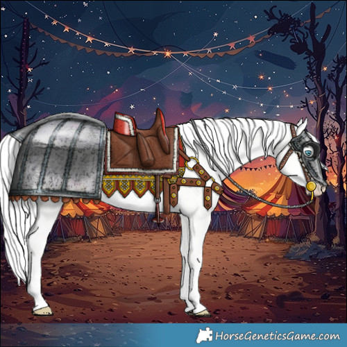 Horse Color:Silver Perlino Dun 