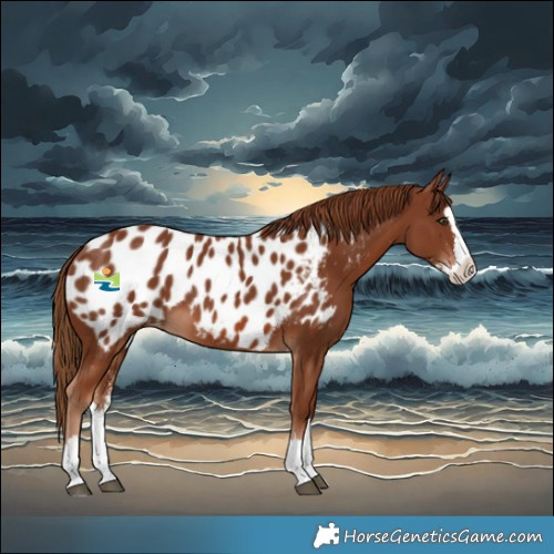 Horse Color:Chestnut Sabino Splash Blanket