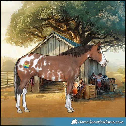 Horse Color:Bay Sabino Splash Appaloosa