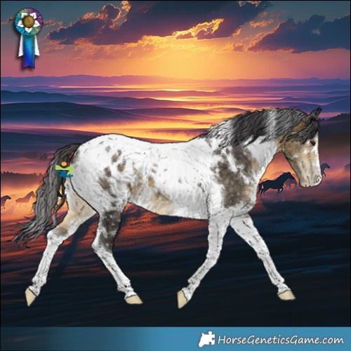 Horse Color:White Spotted Buckskin Tobiano Appaloosa 