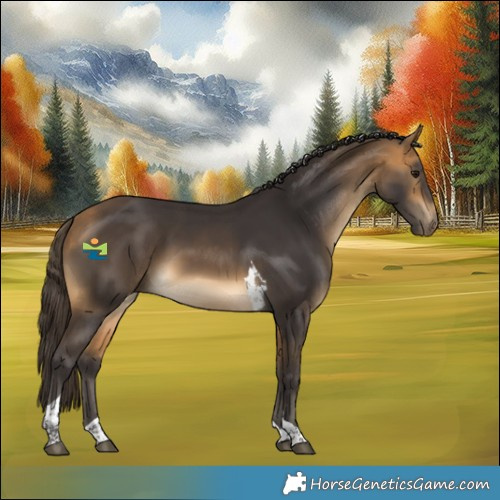 Horse Color:Buckskin Tobiano