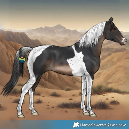 Horse Color:Brown Tobiano