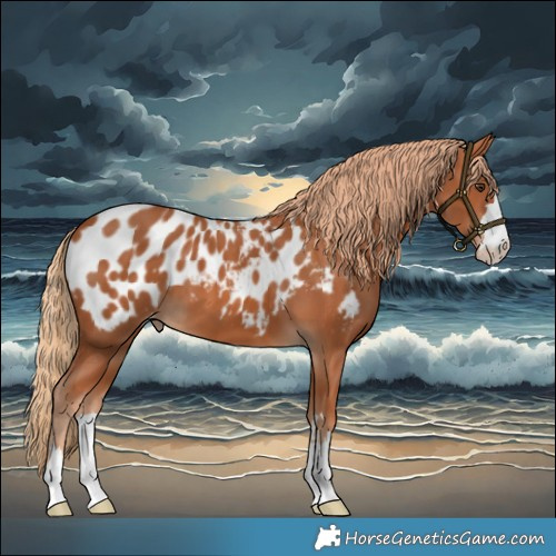 Horse Color:Chestnut Near Leopard 