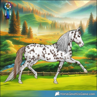 Horse Color:Liver Chestnut Skewed LP Spotted 
