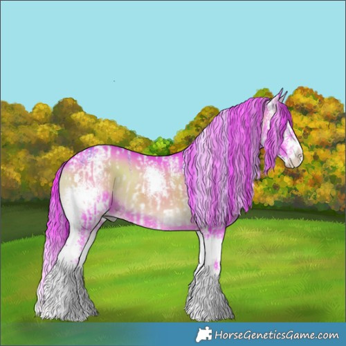Horse Color:Watercolor White Spotted Silver Brown Onyx Tobiano  and Watercolor Liver Red Onyx Sabino Splash 