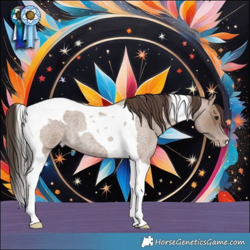 Horse Color:Classic Champagne Roan Tobiano