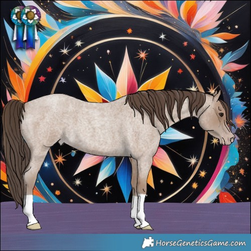 Horse Color:Classic Champagne Roan 