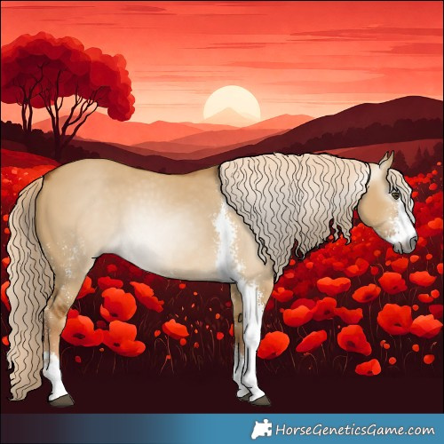Horse Color:Gray Palomino Dun Sabino