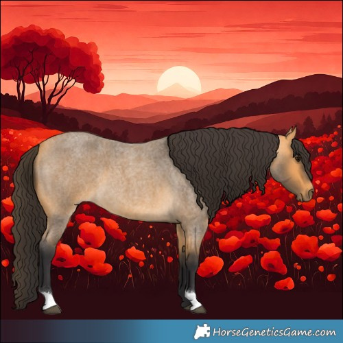 Horse Color:Buckskin Roan 