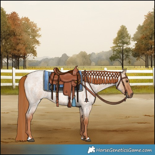 Horse Color:Red Dun Roan Rabicano 