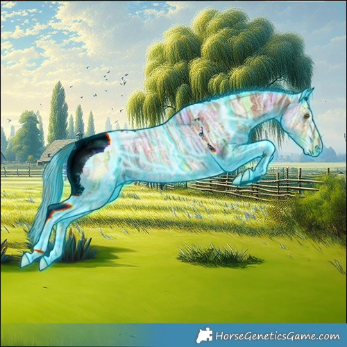 Horse Color:Thunderstruck Chestnut Ice Tobiano 