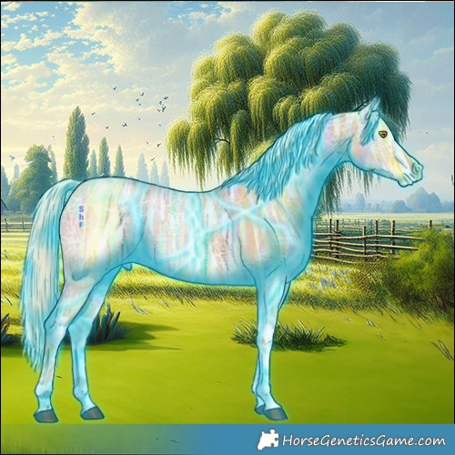 Horse Color:Thunderstruck Palomino Ice Dun Tobiano