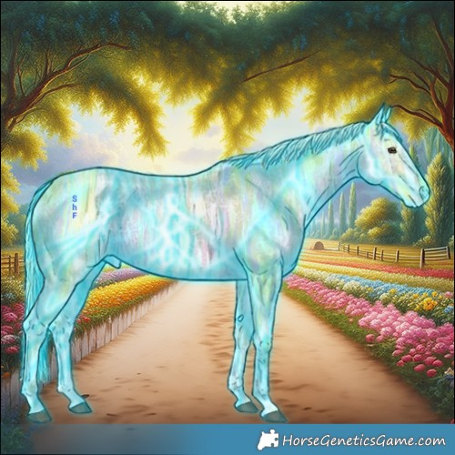 Horse Color:Thunderstruck Watercolor Chocolate Palomino Ice Tobiano