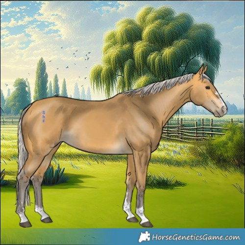 Horse Color:Silver Buckskin