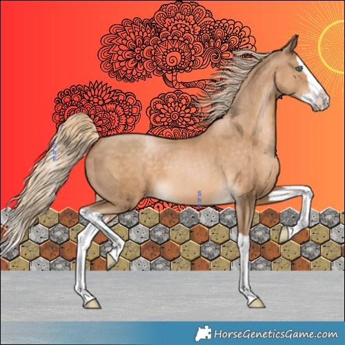 Horse Color:Chocolate Palomino Pearl Splash 