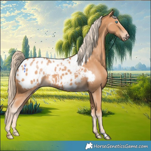 Horse Color:Gray Cremello Appaloosa