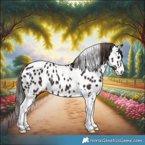 Horse Color:Liver Chestnut Tobiano Appaloosa