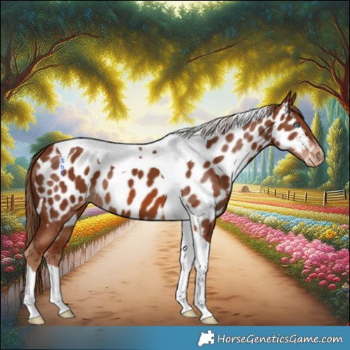 Horse Color:Chestnut Tobiano Appaloosa 