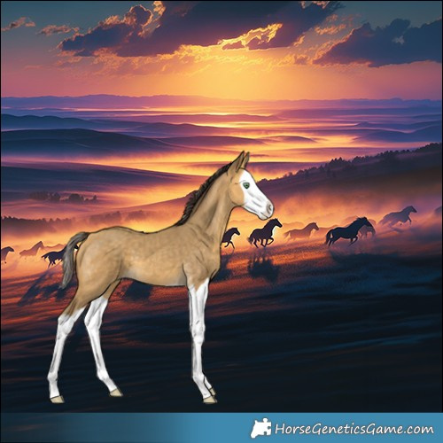 Horse Color:Sable Cream Champagne Splash 