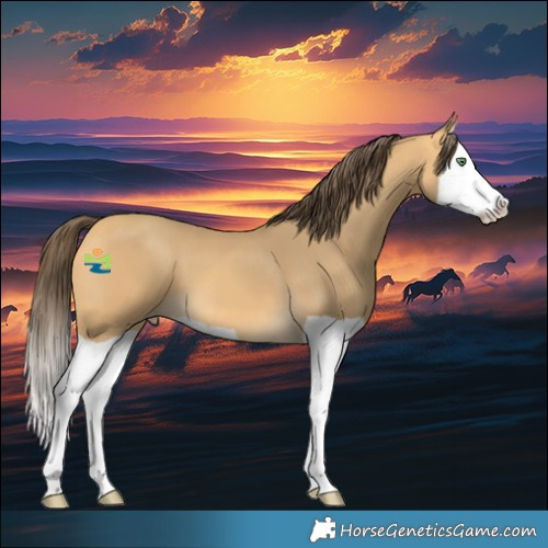 Horse Color:Amber Cream Champagne Splash 