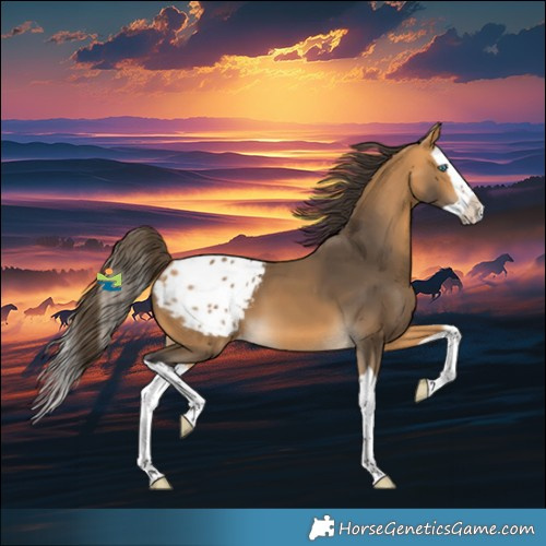 Horse Color:Buckskin Splash Appaloosa