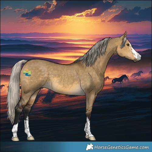Horse Color:Gray Silver Buckskin Dun