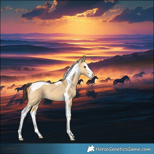 Horse Color:Buckskin Dun Splash Tobiano