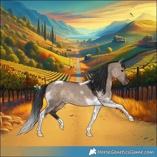 Horse Color:Brown Dun Tobiano Appaloosa