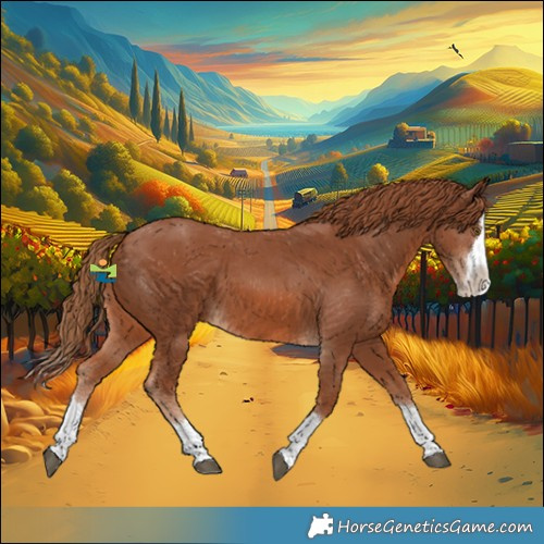 Horse Color:Chestnut Splash Appaloosa 
