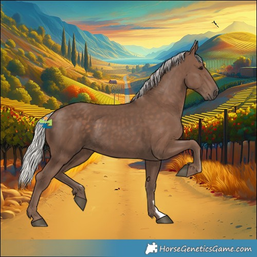 Horse Color:Silver Black