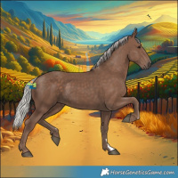 Horse Color:Silver Black