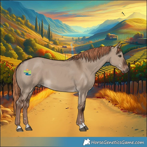 Horse Color:Liver Red Dun 