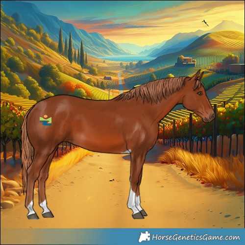 Horse Color:Chestnut Tobiano 