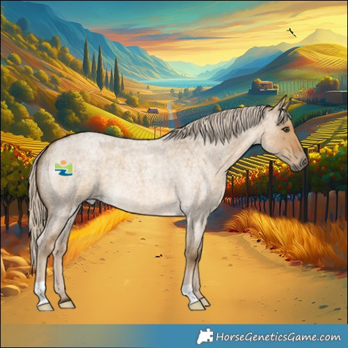 Horse Color:Chocolate Palomino Roan Dun 