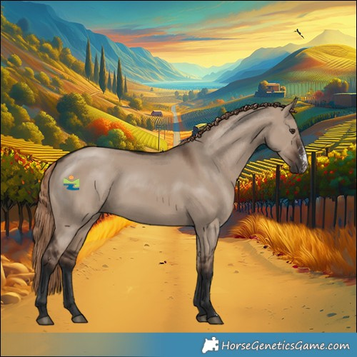 Horse Color:Liver Red Dun Sabino Rabicano