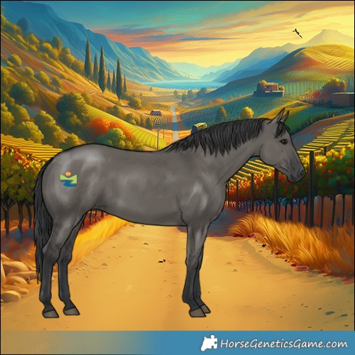 Horse Color:Grullo Mushroom Rabicano 