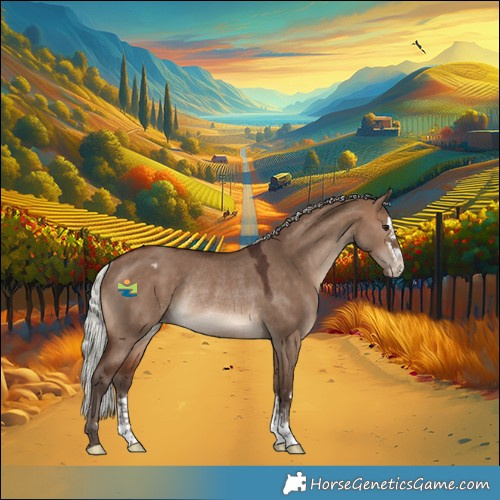 Horse Color:Silver Brown Dun Appaloosa Rabicano