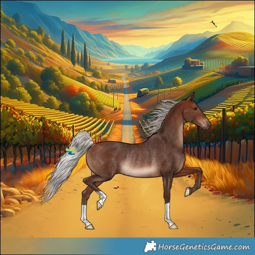 Horse Color:Silver Brown Rabicano