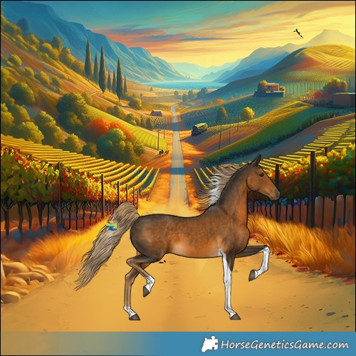 Horse Color:Chocolate Palomino Tobiano