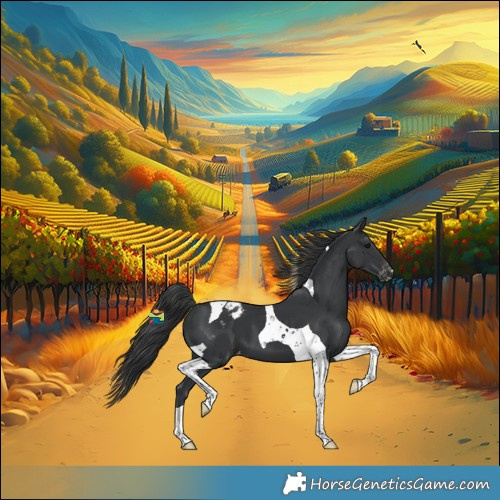 Horse Color:Black Tobiano Appaloosa