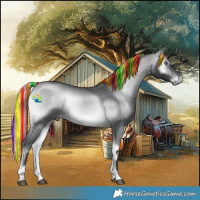 Horse Color:Painted Silver Brown Chinchilla Onyx