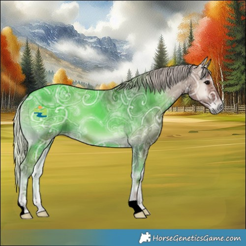 Horse Color:Silver Blue Onyx Ice