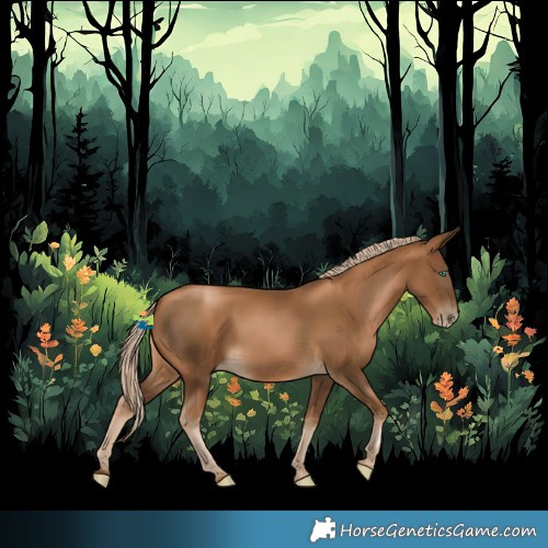 Horse Color:Gray Chocolate Palomino Pearl 