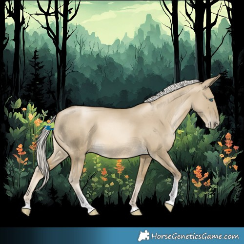 Horse Color:Silver Smoky Grullo Pearl Tobiano