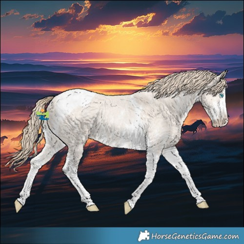 Horse Color:Smoky Creme Sabino Tobiano Rabicano