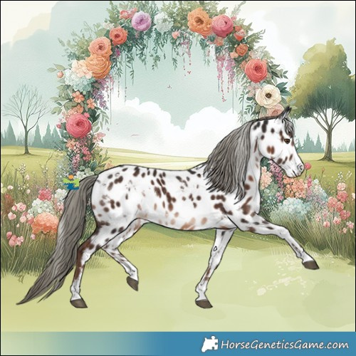 Horse Color:White Spotted Liver Chestnut Mushroom Appaloosa Rabicano 
