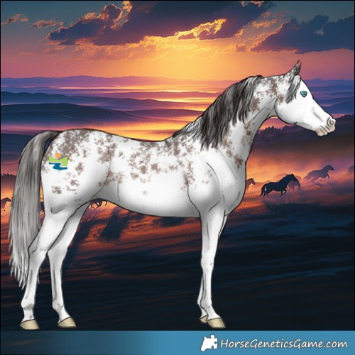 Horse Color:Liver Chestnut Sabino Splash Rabicano