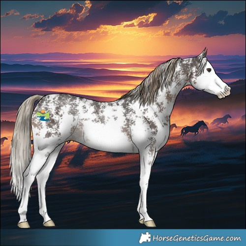 Horse Color:Liver Chestnut Sabino Splash Rabicano 