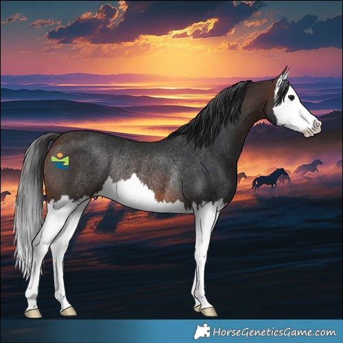 Horse Color:Brown Splash Rabicano 